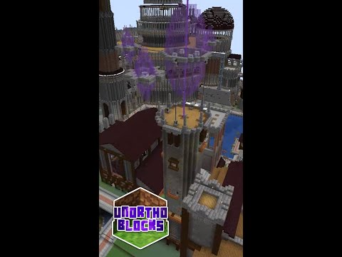 Wizard Tower build timelapse - #Minecraft #Shorts