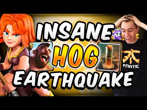 NEW & IMPROVED HOG EARTHQUAKE DECK! — Clash Royale