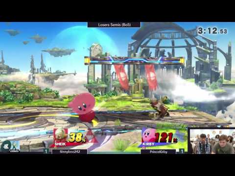 [Level Up Games — 5/17/16] Losers Semis: Sinnyboo242 (Sheik) v. PrinceKirby (Kirby)