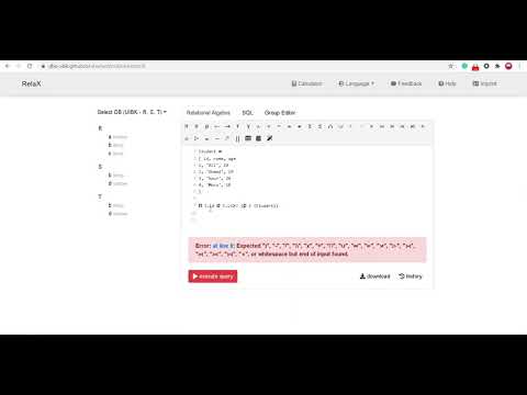 Relational Algebra Rename Rho Operator Implementation {قواعد بيانات بالعربى}