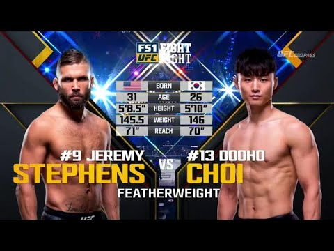 Jeremy Stephens vs Doo Ho Choi