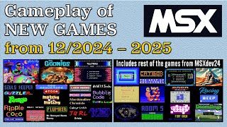 Gameplay of New MSX games, from December 2024 to 2025