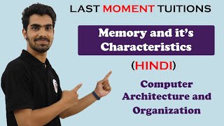Memory and its characteristics in Hindi |  COA | Computer Organization and Architecture Lectures