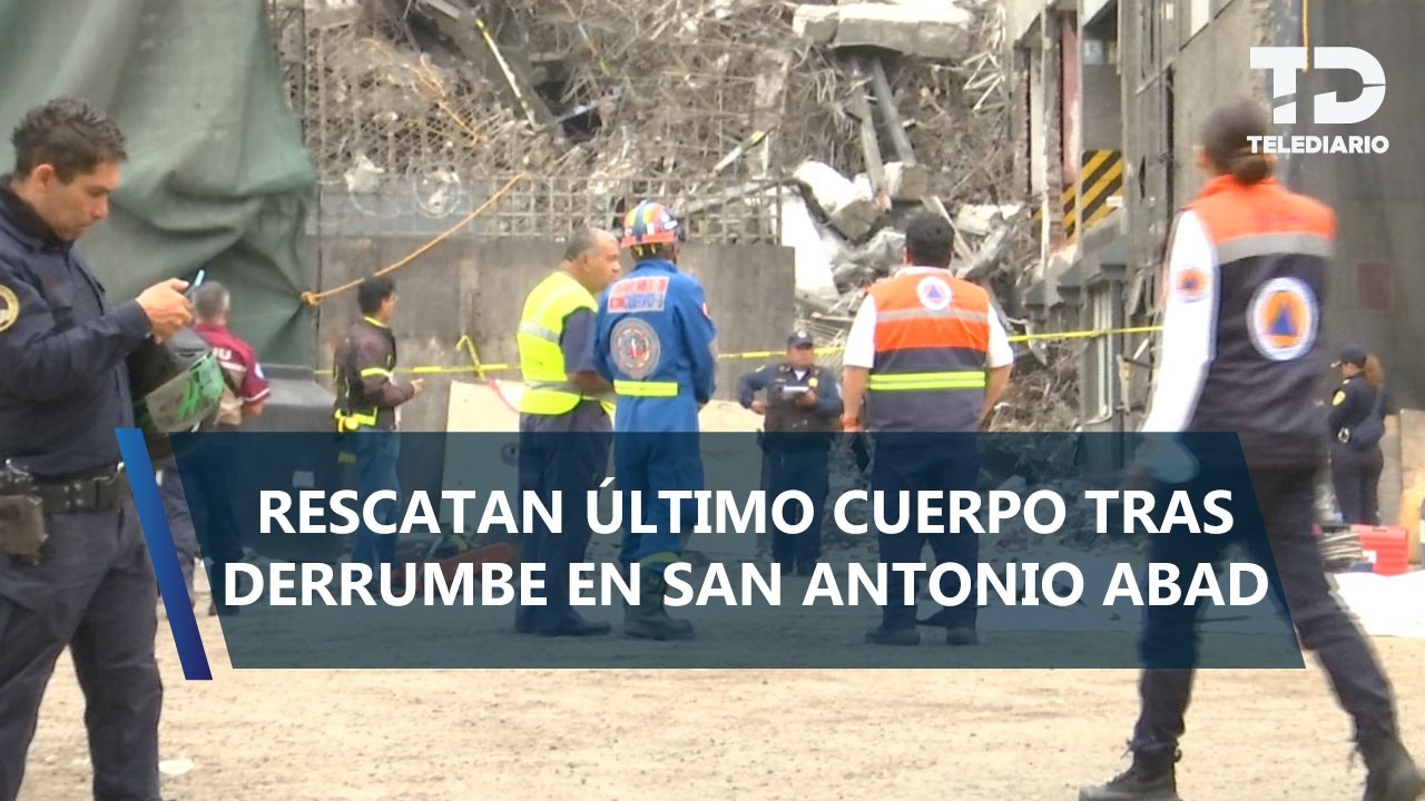 Así rescataron a la última persona atrapada tras derrumbe en San Antonio Abad