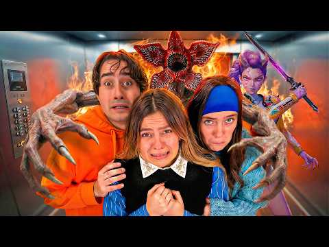 DON'T CHOOSE THE WRONG ELEVATOR DOOR WITH ALL THE CHALLENGE MONSTERS!🔴