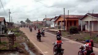 preview picture of video 'Largada para a 2ª Trilha de Moto 2009'