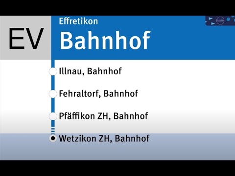 VZO Ansagen » EV Effretikon, Bahnhof — Wetzikon ZH, Bahnhof | SLBahnen