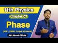 phase class 11 physics | phase constant | phase difference | kpk, punjab, federal, balochistan board