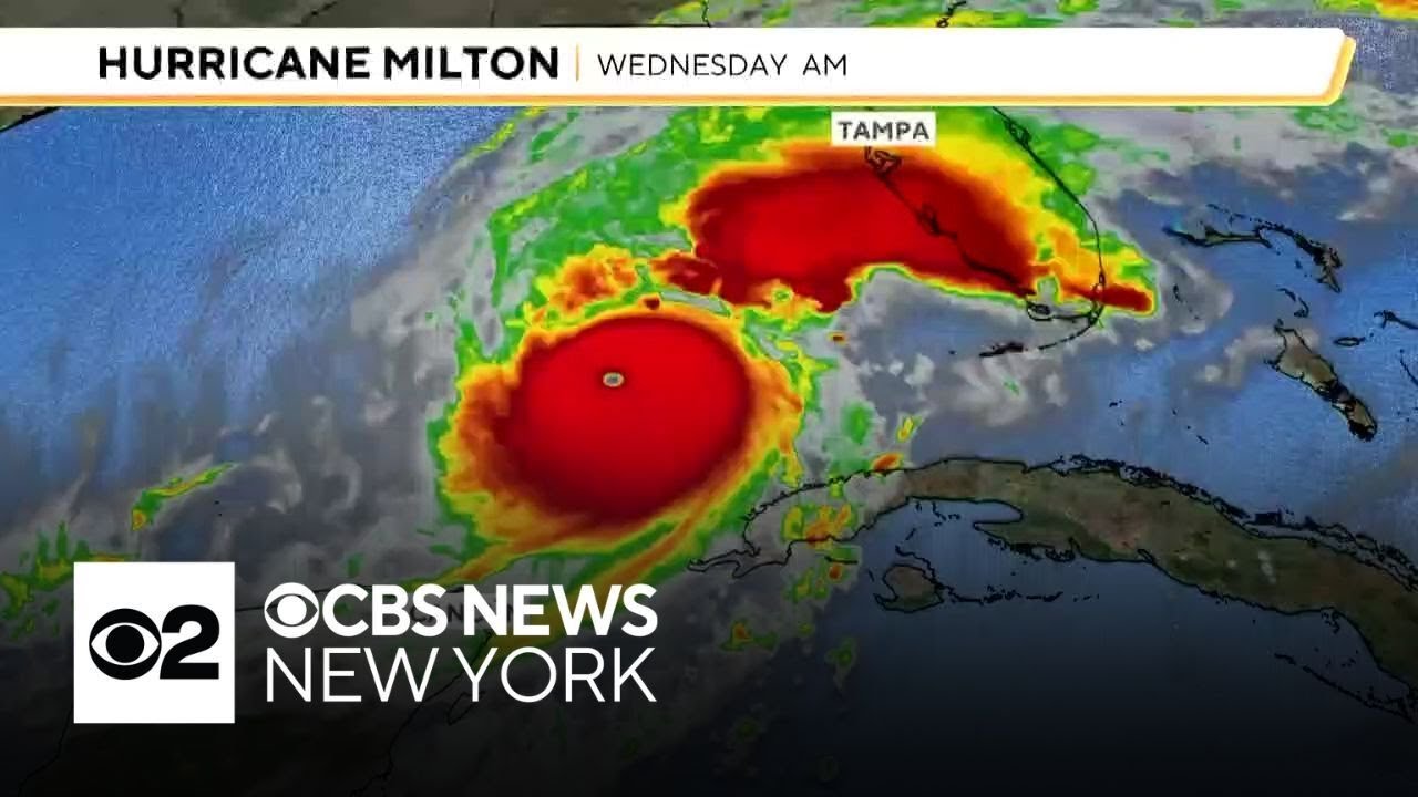 Hurricane Milton set to hit Florida's central west coast during the overnight hours into Thursday