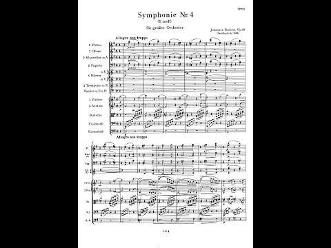 Brahms Symphony No. 4 (Score)