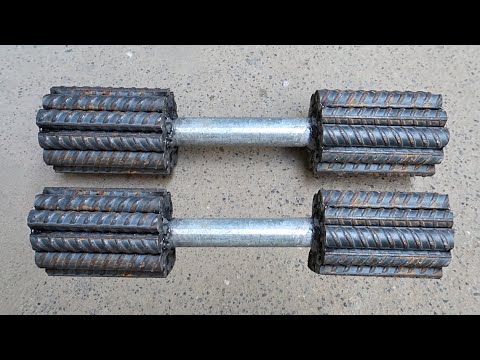 How to Make Homemade Dumbbell From Rebar