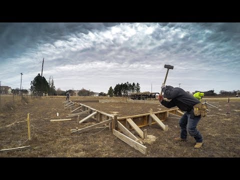 How to form and square up a concrete foundation - Texas Barndominiums Episode 13