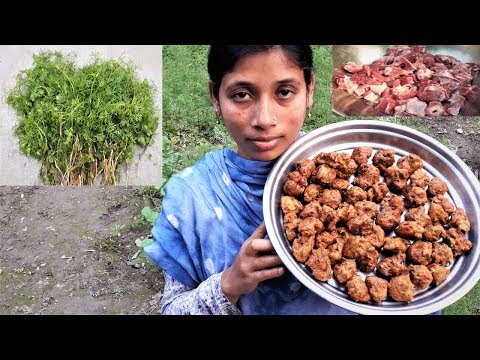 Winter Special Dhaniya Chutney and Hot Mutton Pakora Recipe Cooking By Street Village Food
