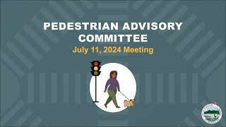 Flagstaff Pedestrian Advisory Committee Meeting - July 11, 2024