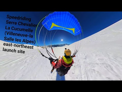 Speedriding Serre Chevalier - La Cucumelle (Villeneuve-la Salle les Alpes) ENE launch site
