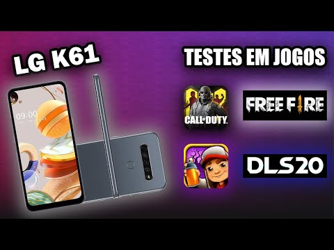 LG K61 - FREE FIRE, Call of Duty, Subway Surfers e Dream League 2020 | Testes em GAMES