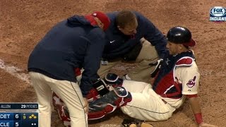 DET@CLE: Gomes exits in 9th with apparent injury