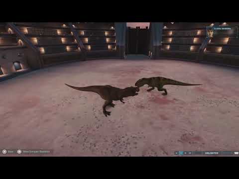 JURASSIC WORLD DOMINION/EVOLUTION 2 T-REX VS GIGANOTOSAURUS