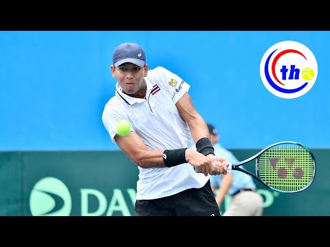 Kasidit Samrej vs. Filip Cristian Jianu : DAVIS CUP WORLD GROUP 1 (Play offs) MS2