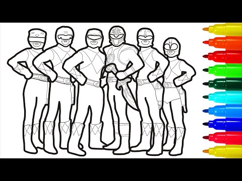 Mighty Morphin Power Rangers Coloring Pages