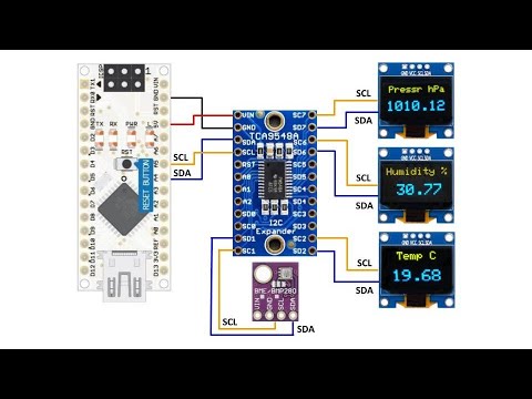 TCA9548A Multiplexer & BME280 Sensor