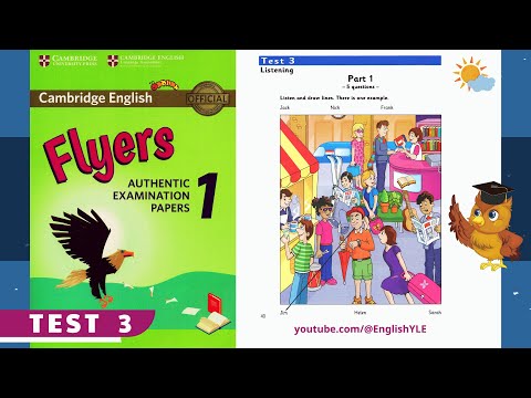 [ Flyers 1 - Test 3 - NEW ] Authentic Examination Papers | Listening Test 3 (With Answer Key)