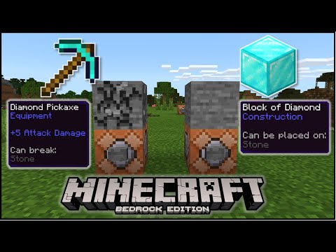MaxStuff - Minecraft Bedrock - How To Get Tools That Break Blocks & Blocks That Can Be Placed In Adventure Mode