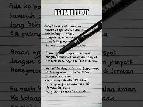 Ngapain Repot - Toton Caribo ft Wizz Baker, Fresly Nikijuluw | Lirik #lirik #liriklagu #lagutimur