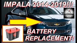 Chevy Impala Battery Replacement & Installation 2014-2020 3.6L V6 2.5L ECOTEC LS LT LTZ Premier