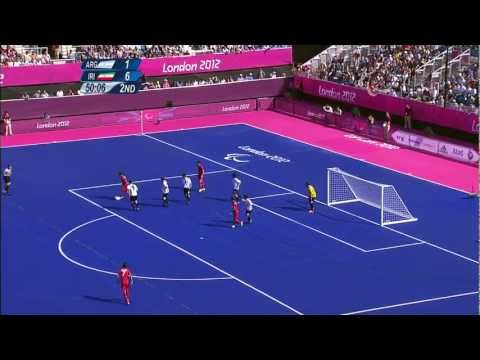Football 7-a-side - ARG vs IRI - 2nd half Men's Prelims A2 vs A4 - London 2012 Paralympic Games