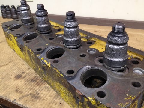 Caterpillar D2 #5J1113 Diesel Engine Assembly Ep.36: Precombustion Chambers Out!