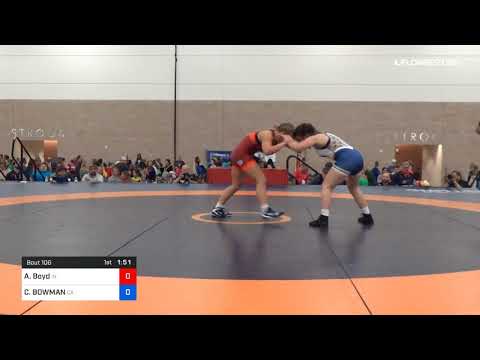 62 Kg Rr Rnd 1 Alara Boyd Team Indiana Vs CHEYENNE BOWMAN Team California