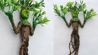 Wired Tree of Life Dream Catcher Craft | Tree Woman Clay Craft for Wall Hanging Home Decor