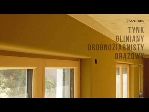 Tynk gliniany drobnoziarnisty brązowy - aplikacja i obróbka