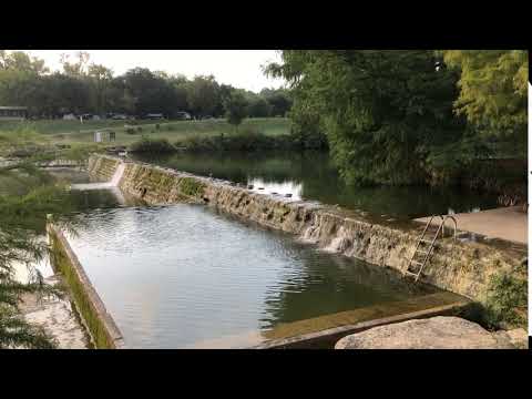 One of two dams within Blanco State Park