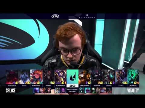 SPY vs VIT Splyce vs Team Vitality FULL | Week 6 Day 1 | LEC 2019 Spring