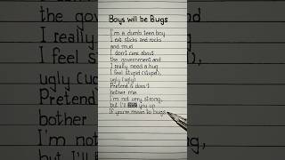 Boys Will Be Bugs Lyrics ~Song by Cavetown #cavetown #lyrics