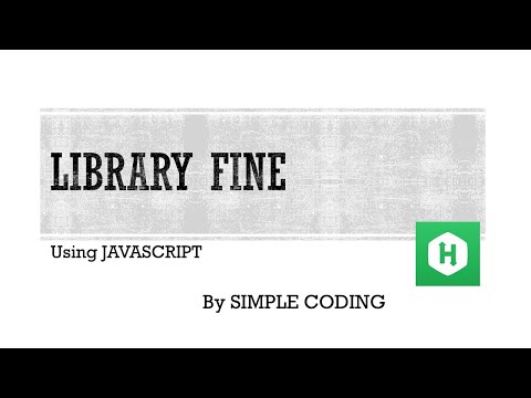 Hackerrank Library Fine Solved Using Javascript