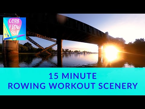 15 Minute Indoor Rowing Workout Scenery Front POV Upper River Hamble Sunrise
