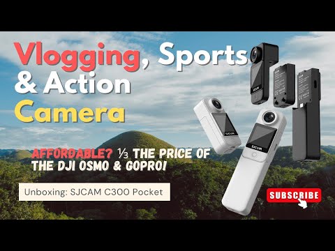 Affordable Vlogging Action Camera Unboxing: Complete Set SJCAM C300 4K WiFi Dual Screen & Anti Shake