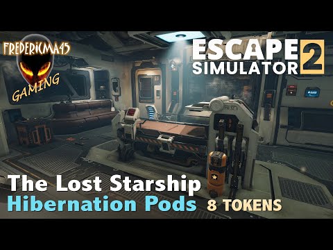 ESCAPE SIMULATOR 2 Hibernation Pods LOST STARSHIP / All Tokens Location + Darkest Puzzle Achievement