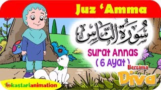 Download lagu QS. ANNAAS | Mengaji Juz Amma bersama Diva | Kastari Animation  mp3
