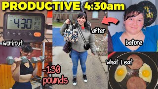 My 4:30 AM PRODUCTIVE DAILY ROUTINE | EXACTLY How I Lost 130 Pounds & Keep It Off