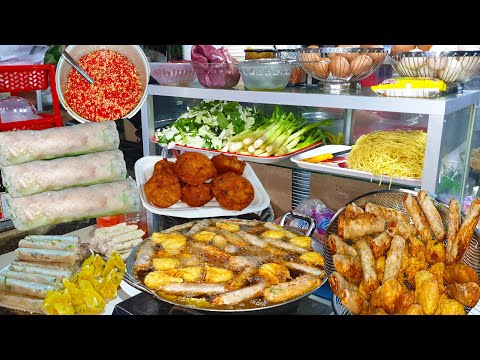 Orange Juice, Pancake, Fresh Spring Rolls,&Deep Fried Dumpling -ToulTomPoung Market Food Show Part 1
