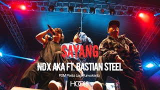 Download lagu NDX AKA ft. Bastian Steel - Sayang | PSM Pesta Lagi Purwokerto 2023 (RAW Footage) mp3