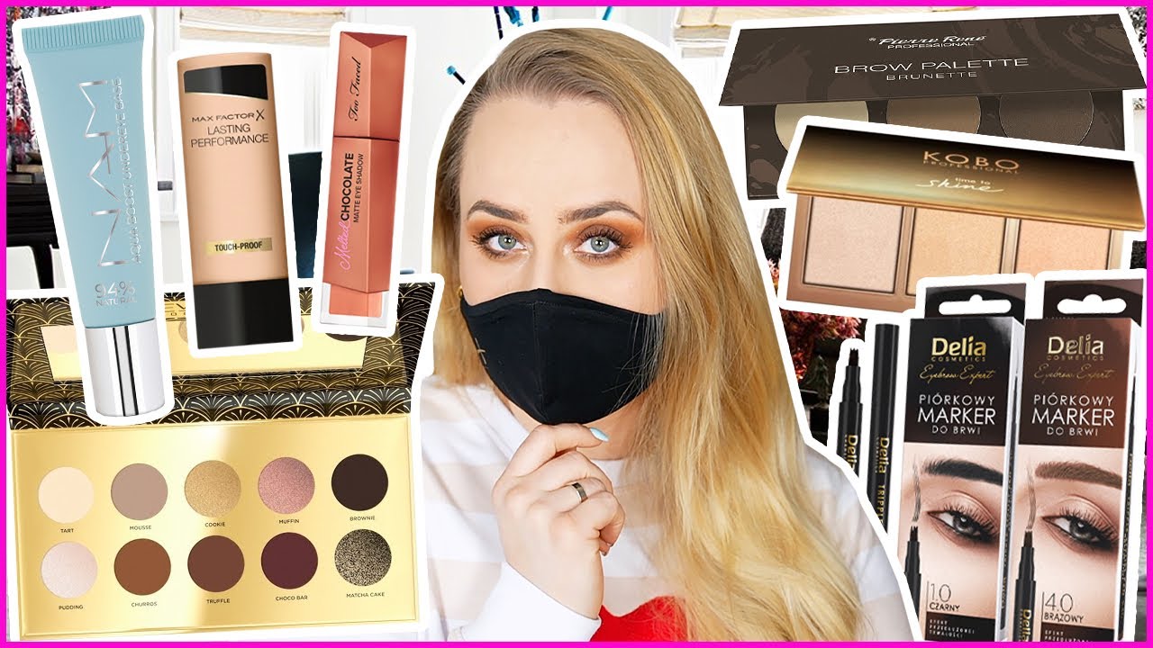 GRWM: MAKIJAŻ POD MASECZKĘ 😷 NOWOŚCI Z DROGERII