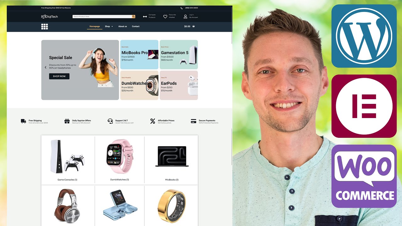 How to Make an E-Commerce Website (2024) Elementor Pro & WooCommerce