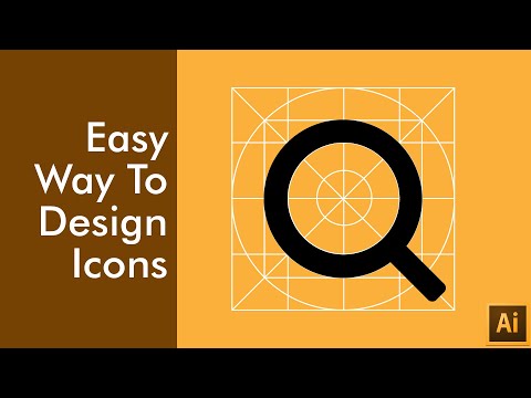 How To Draw Icons Using Grid | Adobe Illustrator