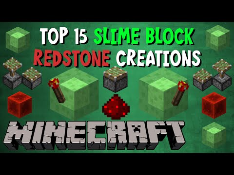 Captain Kaboom - TOP 15 Redstone Slimeblock Minecraft Creations Showcase