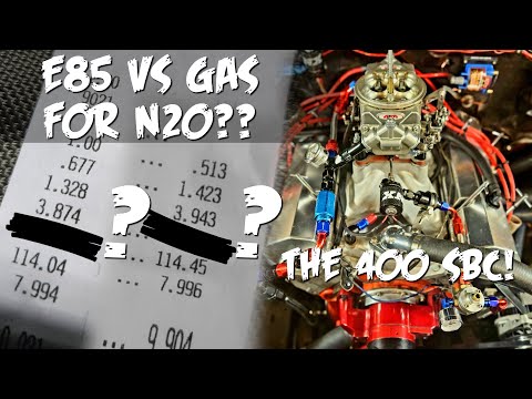 E85 vs Gas for Nitrous + 3.89 vs 4.30 gears, The ultimate comparison video over one year of mods.